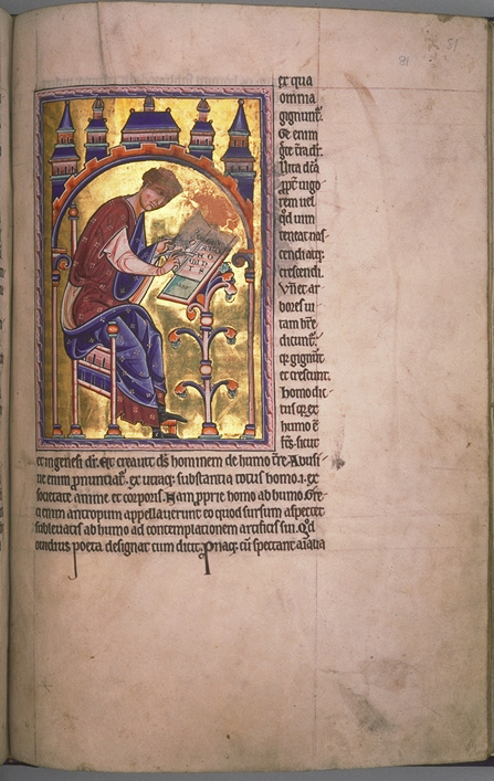 Folio 81r du Bestaire d'Aberdeen. Folio 81r du Bestaire d'Aberdeen.