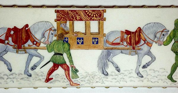 Charles IV de Bohême arrivant à Saint-Denis
